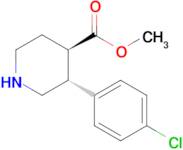 Methyl (3R,4R)-3-(4-chlorophenyl)piperidine-4-carboxylate