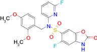 N-(2,4-Dimethoxybenzyl)-5-fluoro-N-(6-fluoropyridin-2-yl)-2-oxo-2,3-dihydrobenzo[d]oxazole-6-sulfo…