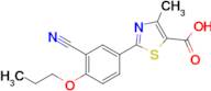 2-(3-CYANO-4-PROPOXYPHENYL)-4-METHYLTHIAZOLE-5-CARBOXYLIC ACID