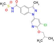 1-(5-CHLORO-6-ISOBUTOXYPYRIDIN-3-YL)-3-METHYL-N-(METHYLSULFONYL)-1H-INDAZOLE-5-CARBOXAMIDE