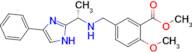 methyl 2-methoxy-5-({[(1S)-1-(4-phenyl-1H-imidazol-2-yl)ethyl]amino}methyl)benzoate