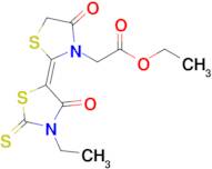 (Z)-ETHYL 2-(3'-ETHYL-4,4'-DIOXO-2'-THIOXO-3',4,4',5-TETRAHYDRO-2'H,3H-[2,5'-BITHIAZOLYLIDENE]-3-Y…