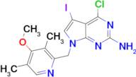 4-CHLORO-5-IODO-7-((4-METHOXY-3,5-DIMETHYLPYRIDIN-2-YL)METHYL)-7H-PYRROLO[2,3-D]PYRIMIDIN-2-AMINE