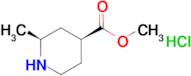 METHYL (2S,4S)-2-METHYLPIPERIDINE-4-CARBOXYLATE HYDROCHLORIDE