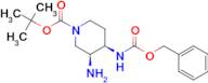 TERT-BUTYL (3S,4R)-3-AMINO-4-{[(BENZYLOXY)CARBONYL]AMINOPIPERIDINE-1-CARBOXYLATE