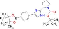 tert-butyl (2S)-2-{4-[4-(4,4,5,5-tetramethyl-1,3,2-dioxaborolan-2-yl)phenyl]-1H-imidazol-2-yl}pyrr…