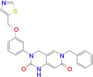 6-BENZYL-3-(3-(THIAZOL-5-YLMETHOXY)PHENYL)-3,4-DIHYDROPYRIDO[4,3-D]PYRIMIDINE-2,7(1H,6H)-DIONE