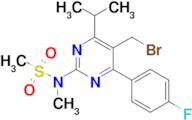 N-[5-BROMOMETHYL-4-(4-FLUOROPHENYL)-6-ISOPROPYLPYRIMIDINE-2-YL]-N-METHYLMETHANE SULFONAMIDE