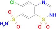6-chloro-1,1-dioxo-2H-1λ⁶,2,4-benzothiadiazine-7-sulfonamide