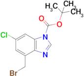 1H-BENZIMIDAZOLE-1-CARBOXYLIC ACID, 4-(BROMOMETHYL)-6-CHLORO-, 1,1-DIMETHYLETHYL ESTER