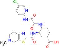 (1S,3R,4S)-4-(2-((5-CHLOROPYRIDIN-2-YL)AMINO)-2-OXOACETAMIDO)-3-(5-METHYL-4,5,6,7-TETRAHYDROTHIAZOLO[5,4-C]PYRIDINE-2-CARBOXAMIDO)CYCLOHEXANE-1-CARBOXYLIC ACID