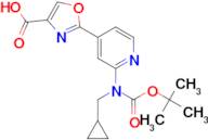 2-(2-((TERT-BUTOXYCARBONYL)(CYCLOPROPYLMETHYL)AMINO)PYRIDIN-4-YL)OXAZOLE-4-CARBOXYLIC ACID