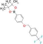 4,4,5,5-TETRAMETHYL-2-(4-((4-(TRIFLUOROMETHYL)BENZYL)OXY)PHENYL)-1,3,2-DIOXABOROLANE