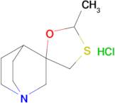 2-METHYL-1'-AZASPIRO[[1,3]OXATHIOLANE-5,3'-BICYCLO[2.2.2]OCTANE] (HCL)