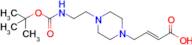 (E)-4-(4-(2-((TERT-BUTOXYCARBONYL)AMINO)ETHYL)PIPERAZIN-1-YL)BUT-2-ENOIC ACID