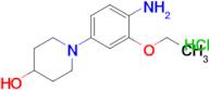 1-(4-AMINO-3-ETHOXYPHENYL)PIPERIDIN-4-OL (HCL)
