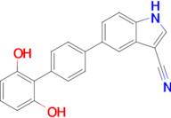 5-{2',6'-DIHYDROXY-[1,1'-BIPHENYL]-4-YL-1H-INDOLE-3-CARBONITRILE