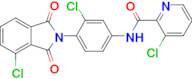 3-CHLORO-N-(3-CHLORO-4-(4-CHLORO-1,3-DIOXOISOINDOLIN-2-YL)PHENYL)PICOLINAMIDE