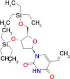 1-((2R,4S,5R)-4-((TRIETHYLSILYL)OXY)-5-(((TRIETHYLSILYL)OXY)METHYL)TETRAHYDROFURAN-2-YL)-5-VINYL...