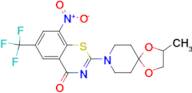 2-(2-METHYL-1,4-DIOXA-8-AZASPIRO[4.5]DECAN-8-YL)-8-NITRO-6-(TRIFLUOROMETHYL)-4H-BENZO[E][1,3]THI...