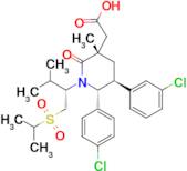 2-((3S,5S,6R)-5-(3-CHLOROPHENYL)-6-(4-CHLOROPHENYL)-1-((S)-1-(ISOPROPYLSULFONYL)-3-METHYLBUTAN-2-Y…