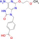 4-((6-AMINO-2-(2-METHOXYETHOXY)-8-OXO-7,8-DIHYDRO-9H-PURIN-9-YL)METHYL)BENZOIC ACID