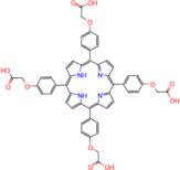 2-(4-{7,12,17-tris[4-(carboxymethoxy)phenyl]-21,22,23,24-tetraazapentacyclo[16.2.1.1³,⁶.1⁸,¹¹.1¹³,¹⁶]tetracosa-1,3,5,7,9,11,13(22),14,16,18(21),19-undecaen-2-yl}phenoxy)acetic acid