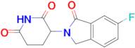 3-(6-FLUORO-1-OXO-2,3-DIHYDRO-1H-ISOINDOL-2-YL)PIPERIDINE-2,6-DIONE