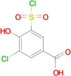 3-CHLORO-5-(CHLOROSULFONYL)-4-HYDROXYBENZOIC ACID