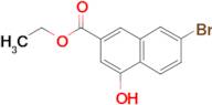 7-BROMO-4-HYDROXYNAPHTHALENE-2-CARBOXYLIC ACID ETHYL ESTER