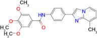 3,4,5-TRIMETHOXY-N-(4-(8-METHYLIMIDAZO[1,2-A]PYRIDIN-2-YL)PHENYL)BENZAMIDE