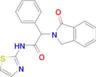 2-(1-Oxo-1,3-dihydro-isoindol-2-yl)-2-phenyl-N-thiazol-2-yl-acetamide