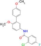 2-CHLORO-N-(4',6-DIMETHOXY-[1,1'-BIPHENYL]-3-YL)-4-FLUOROBENZAMIDE