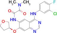 (S)-N1-(4-((3-CHLORO-4-FLUOROPHENYL)AMINO)-7-((TETRAHYDROFURAN-3-YL)OXY)QUINAZOLIN-6-YL)-N2,N2-DIMETHYLOXALAMIDE
