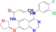 (S,E)-N-(4-((3-CHLORO-4-FLUOROPHENYL)AMINO)-7-((TETRAHYDROFURAN-3-YL)OXY)QUINAZOLIN-6-YL)BUT-2-ENAMIDE