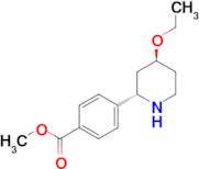 METHYL 4-((2S,4S)-4-ETHOXYPIPERIDIN-2-YL)BENZOATE