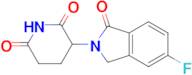 3-(5-FLUORO-1-OXO-2,3-DIHYDRO-1H-ISOINDOL-2-YL)PIPERIDINE-2,6-DIONE