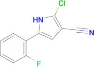 2-CHLORO-5-(2-FLUOROPHENYL)-1H-PYRROLE-3-CARBONITRILE