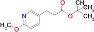 TERT-BUTYL 3-(6-METHOXYPYRIDIN-3-YL)PROPANOATE