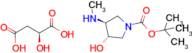 Butanedioic acid, 2-hydroxy-, (2S)-, compd. with (3S,4S)-1,1-dimethylethyl 3-hydroxy-4-(methylamin…