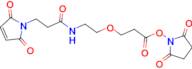 Propanoic acid, 3-[2-[[3-(2,5-dihydro-2,5-dioxo-1H-pyrrol-1-yl)-1-oxopropyl]amino]ethoxy]-, 2,5-di…