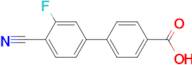 [1,1'-Biphenyl]-4-carboxylic acid, 4'-cyano-3'-fluoro-