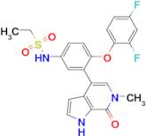 Ethanesulfonamide, N-[4-(2,4-difluorophenoxy)-3-(6,7-dihydro-6-methyl-7-oxo-1H-pyrrolo[2,3-c]pyridin-4-yl)phenyl]-