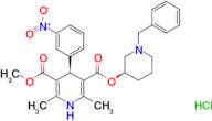 (3R)-1-Benzyl-3-piperidinyl methyl (4R)-2,6-dimethyl-4-(3-nitrophenyl)-1,4-dihydro-3,5-pyridinedicarboxylate hydrochloride (1:1)