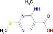 4-(Methylamino)-2-(methylthio)-5-pyrimidinecarboxylic acid