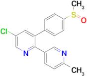 2,3'-Bipyridine, 5-chloro-6'-methyl-3-[4-(methylsulfinyl)phenyl]-