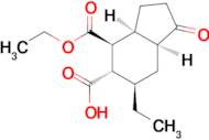 (3aS,4S,5S,6R,7aS)-4-(ethoxycarbonyl)-6-ethyl-1-oxooctahydro-1H-indene-5-carboxylic acid