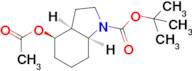 1H-Indole-1-carboxylic acid, 4-(acetyloxy)octahydro-, 1,1-dimethylethyl ester, (3aS,4R,7aS)-