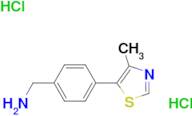 [4-(4-methyl-1,3-thiazol-5-yl)phenyl]methanamine dihydrochloride