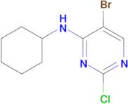 4-Pyrimidinamine, 5-bromo-2-chloro-N-cyclohexyl-